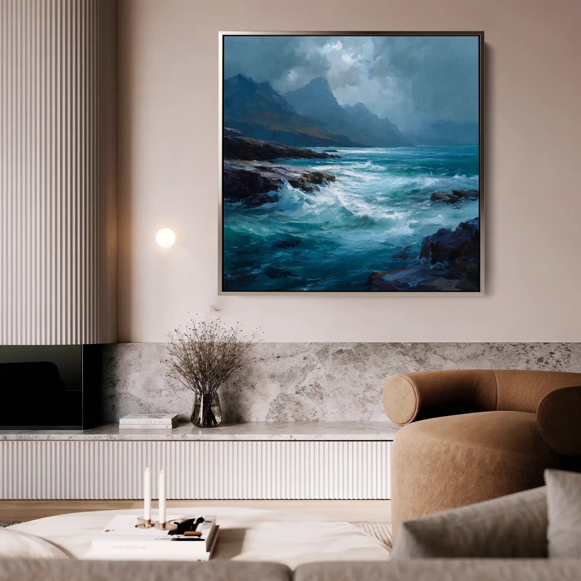 Abstract 1196 Canvas Art 60 x 60 cm / Stretched on hidden frame