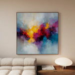 Abstract 1197 Canvas Art 60 x 60 cm / Stretched on hidden frame