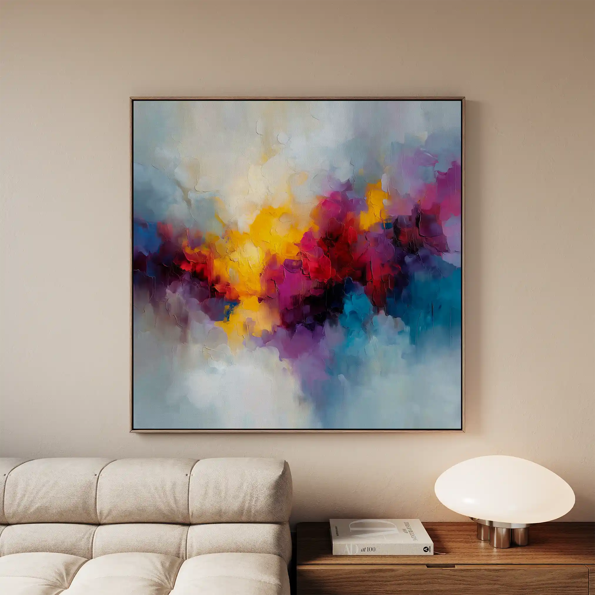 Abstract 1197 Canvas Art 60 x 60 cm / Stretched on hidden frame