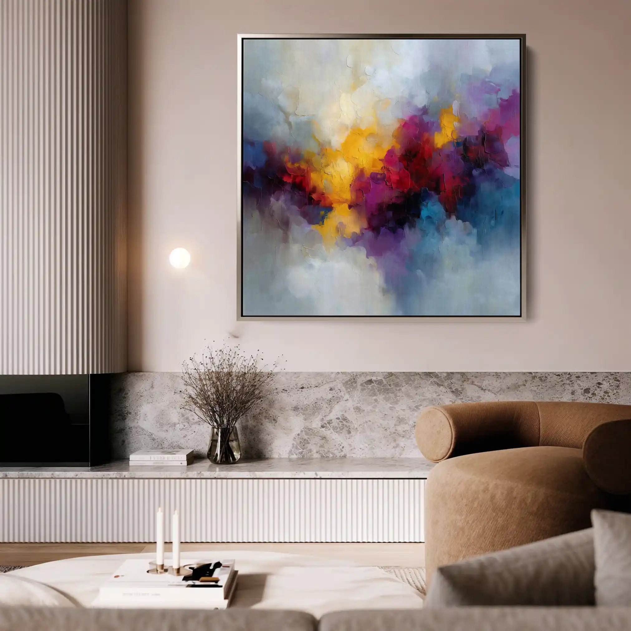 Abstract 1197 Canvas Art 60 x 60 cm / Stretched on hidden frame
