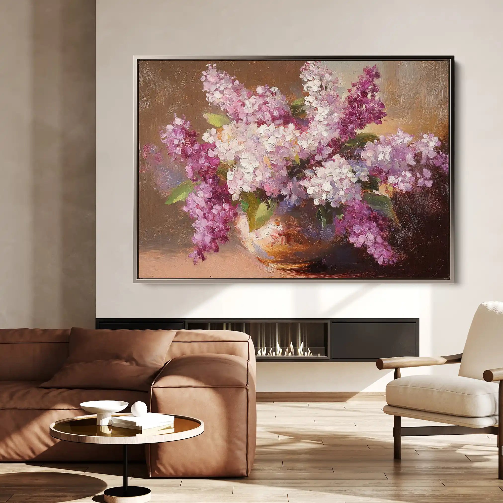 Floral Canvas Wall Art WAD1197-F 90 x 60 cm / Stretched on hidden frame