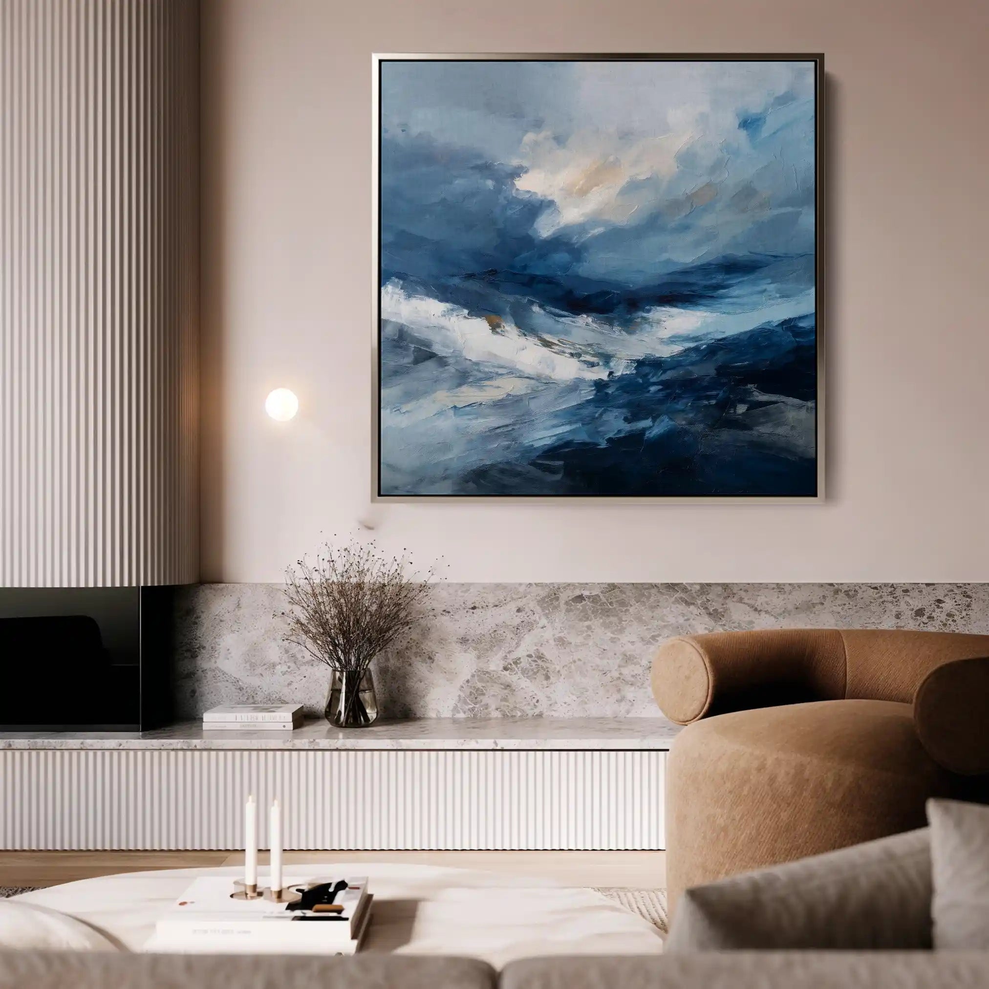Abstract 1198 Canvas Art 60 x 60 cm / Stretched on hidden frame