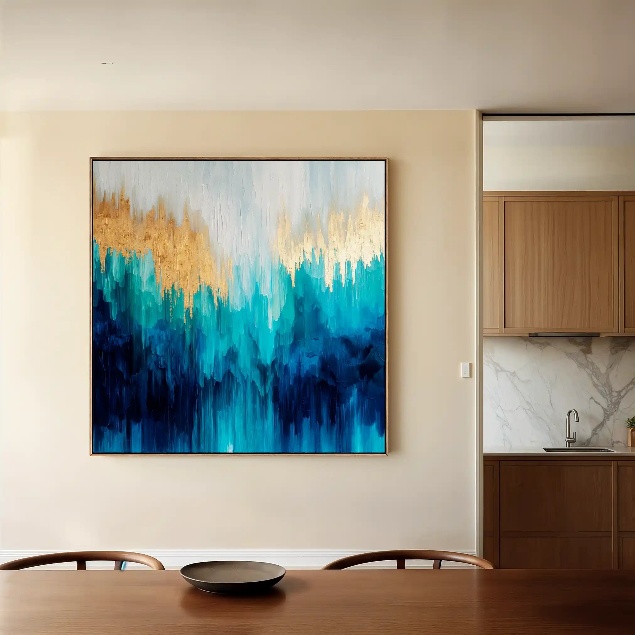 Abstract 1199 Canvas Art 60 x 60 cm / Stretched on hidden frame