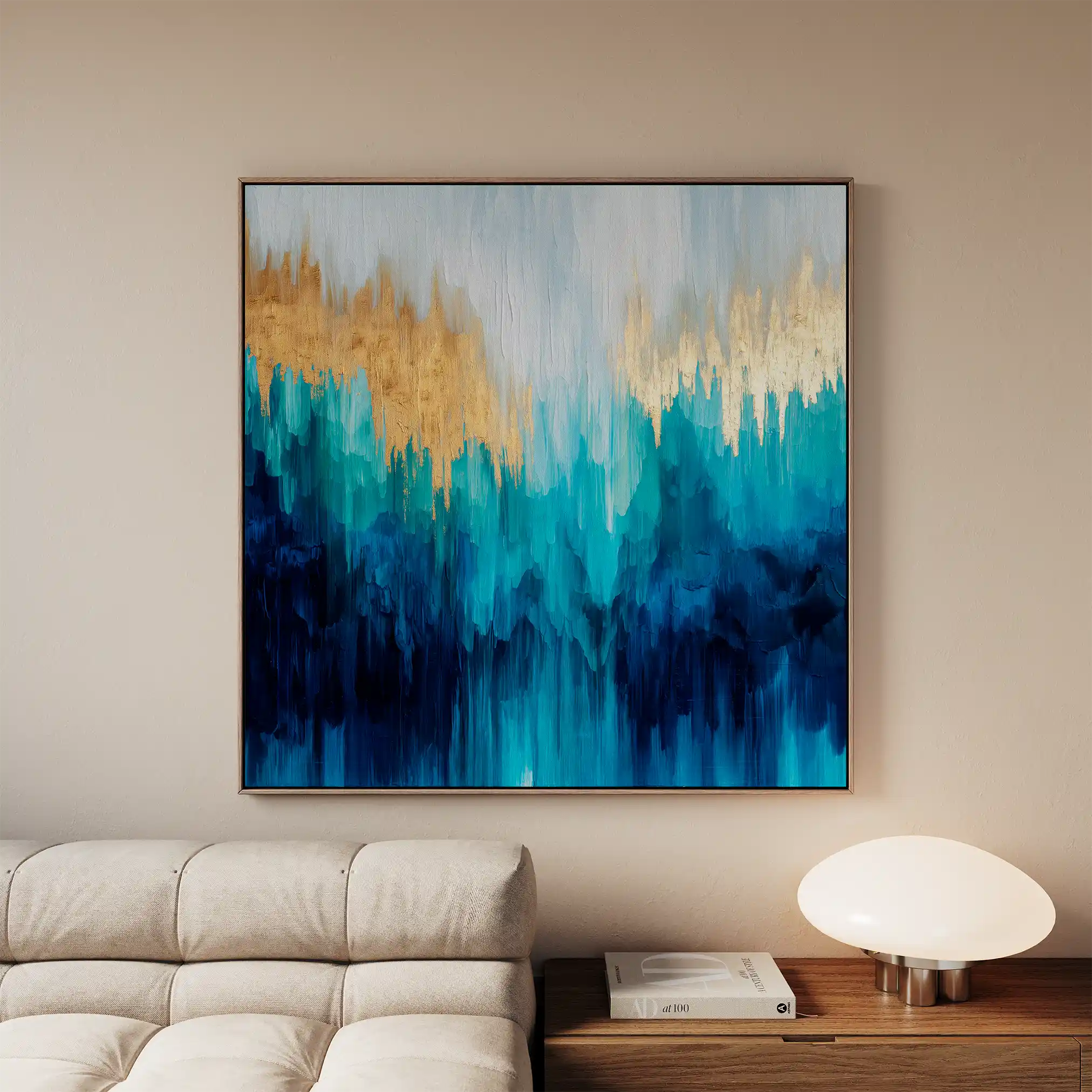 Abstract 1199 Canvas Art 60 x 60 cm / Stretched on hidden frame