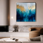 Abstract 1199 Canvas Art 60 x 60 cm / Stretched on hidden frame