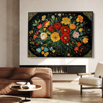 Floral Canvas Wall Art WAD1199-F 90 x 60 cm / Stretched on hidden frame