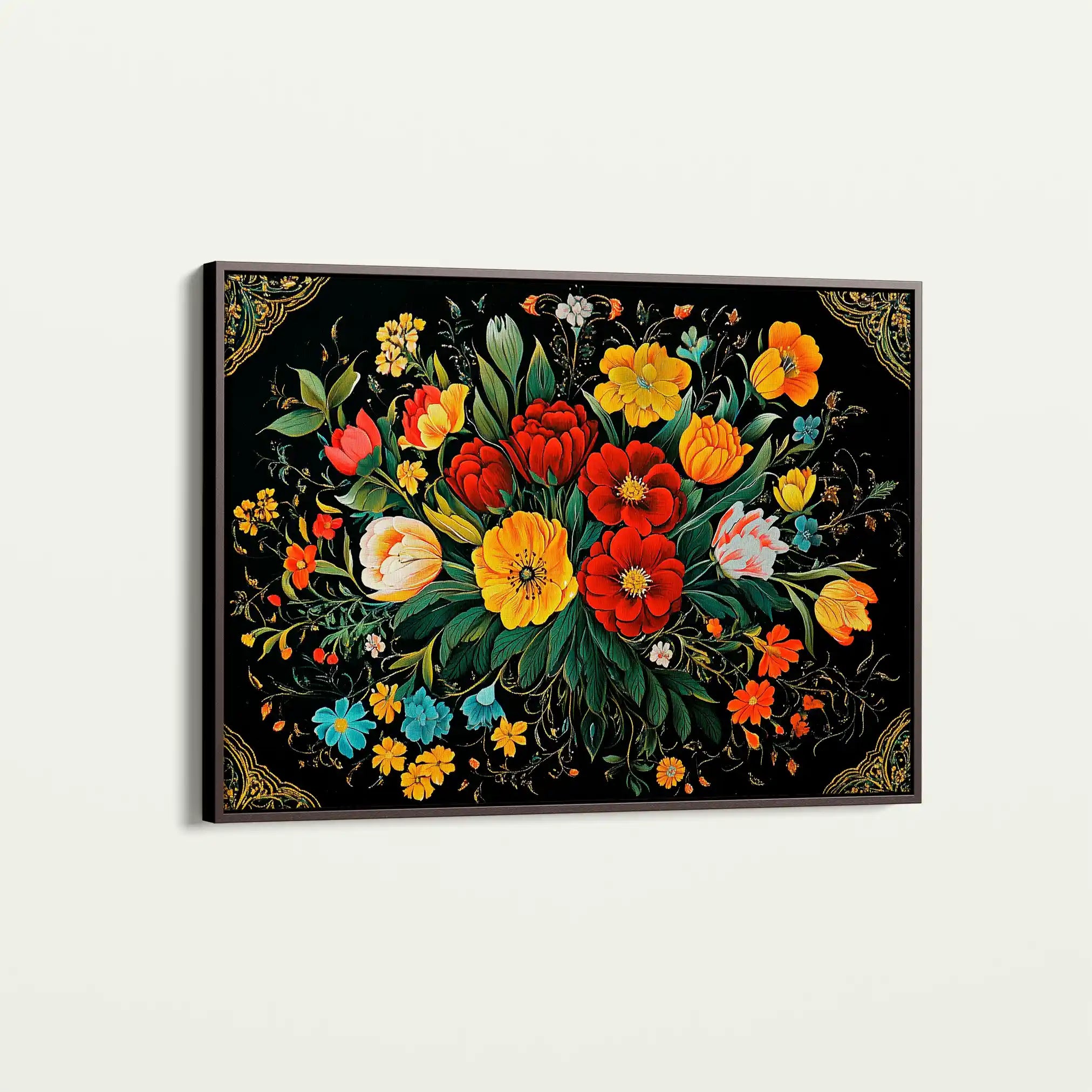 Floral Canvas Wall Art WAD1199-F 90 x 60 cm / Stretched on hidden frame