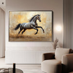 Horses 120 Canvas Art 90 x 60 cm / Stretched on hidden frame