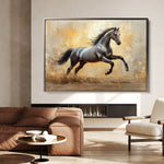 Horses 120 Canvas Art 90 x 60 cm / Stretched on hidden frame