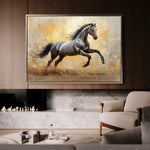 Horses 120 Canvas Art 90 x 60 cm / Stretched on hidden frame
