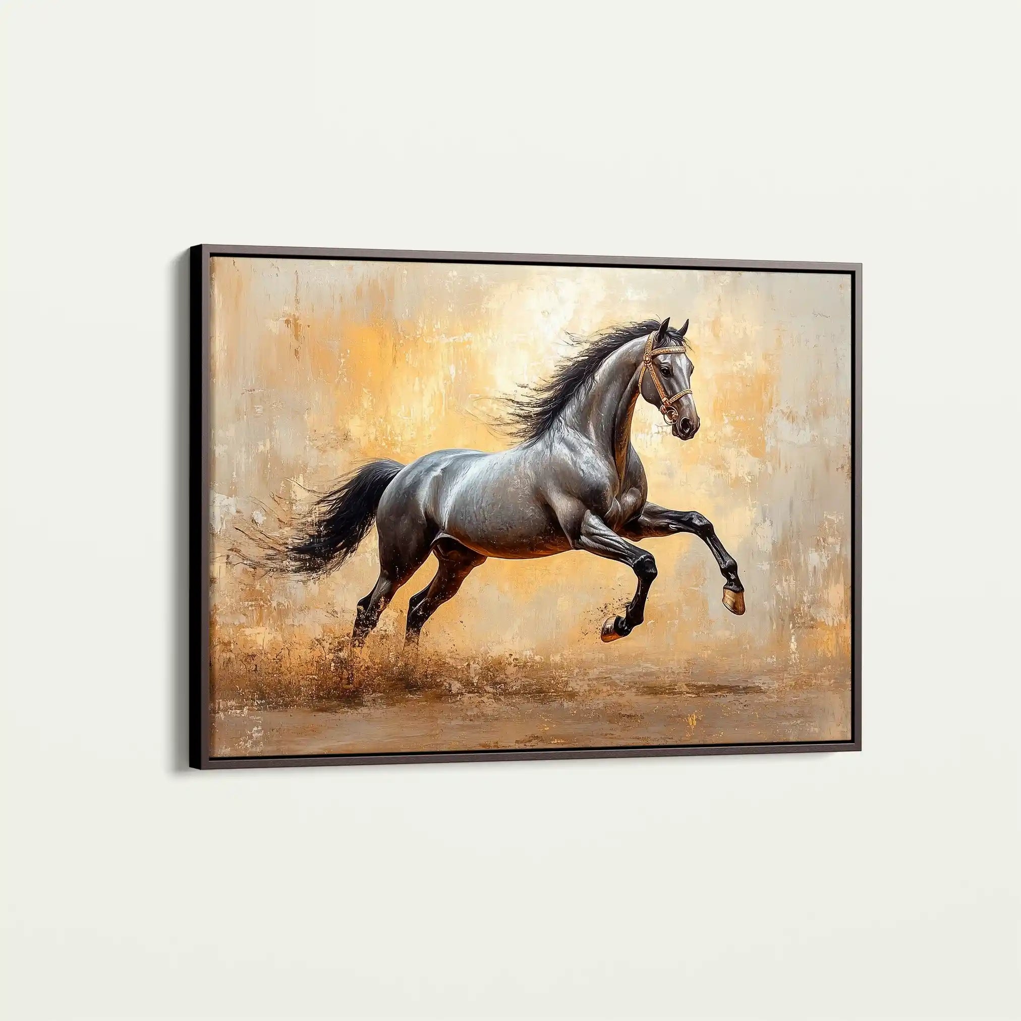 Horses 120 Canvas Art 90 x 60 cm / Stretched on hidden frame