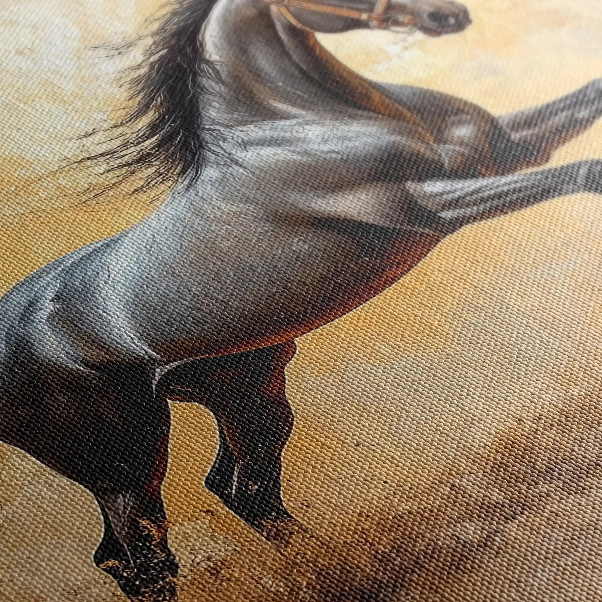 Horses 120 Canvas Art 90 x 60 cm / Stretched on hidden frame