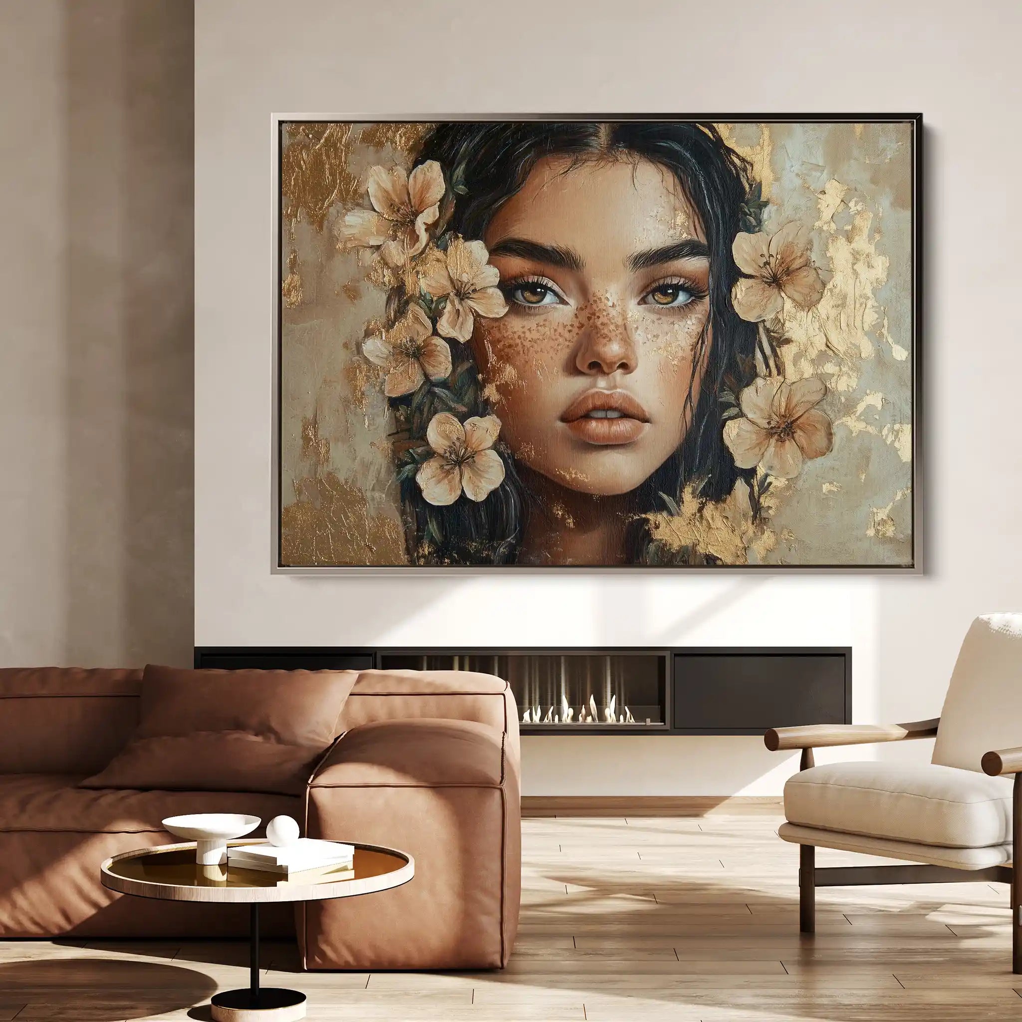 Portrait 120 Canvas Art 90 x 60 cm / Stretched on hidden frame