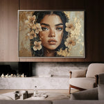 Portrait 120 Canvas Art 90 x 60 cm / Stretched on hidden frame