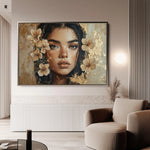Portrait 120 Canvas Art 90 x 60 cm / Stretched on hidden frame