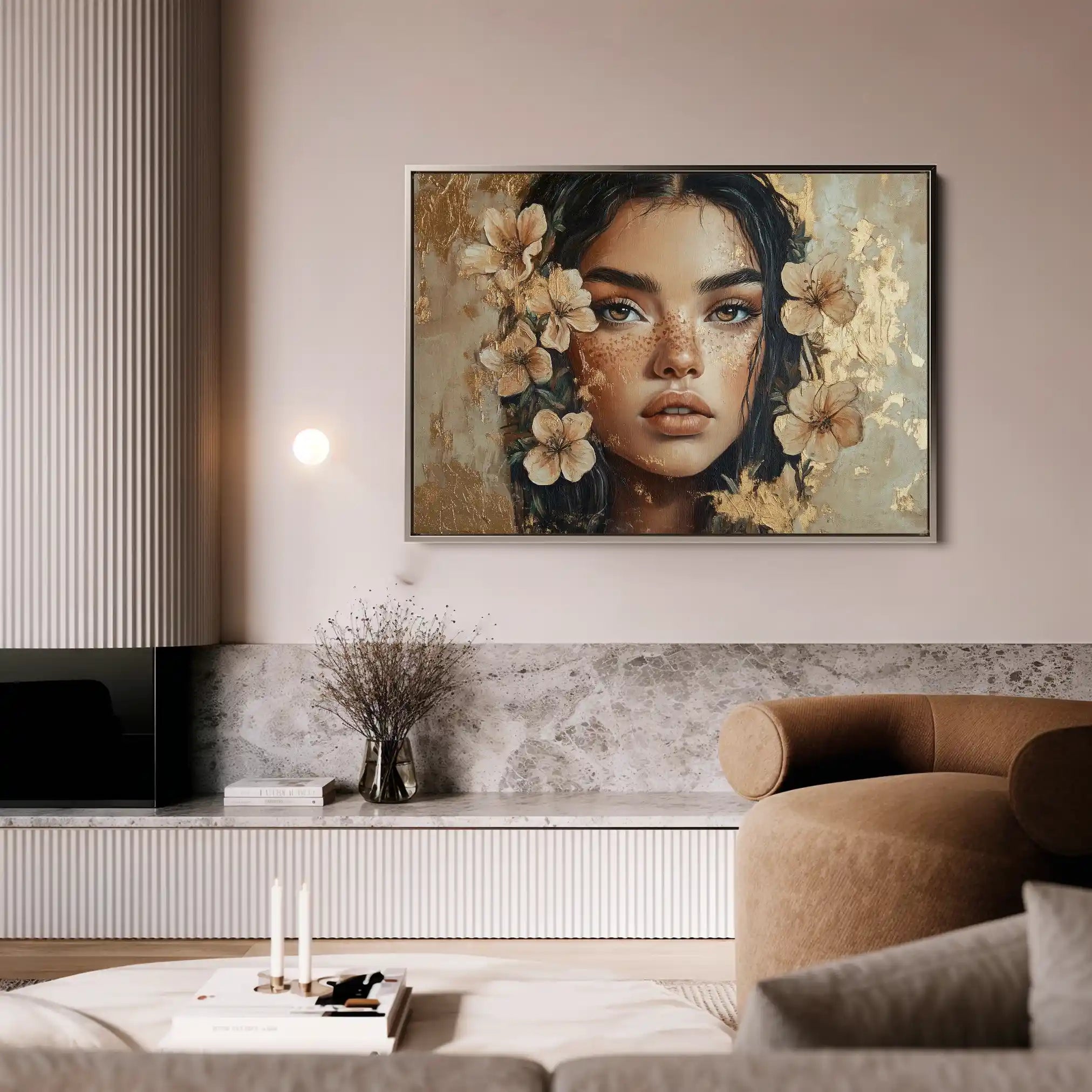 Portrait 120 Canvas Art 90 x 60 cm / Stretched on hidden frame