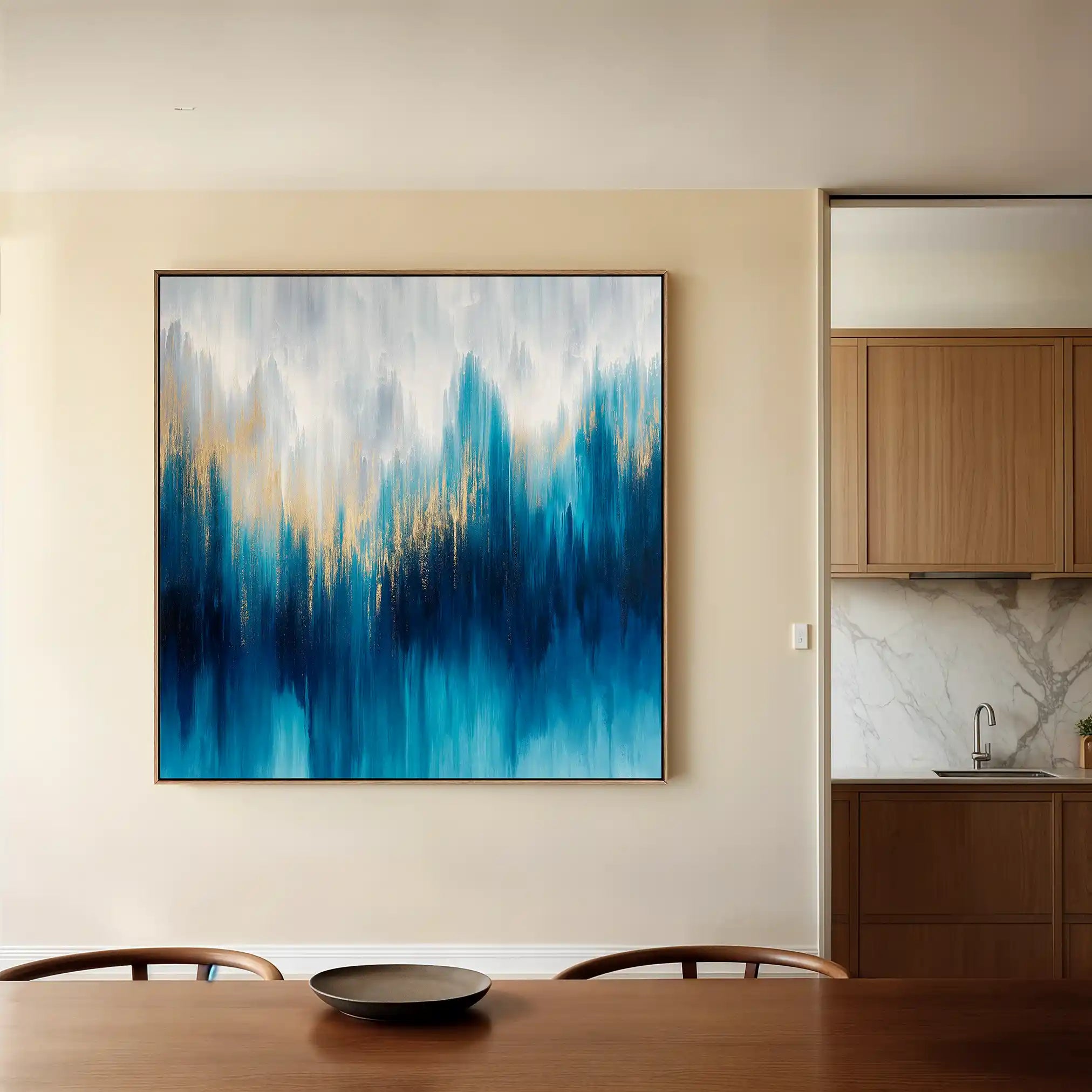 Abstract 1200 Canvas Art 60 x 60 cm / Stretched on hidden frame