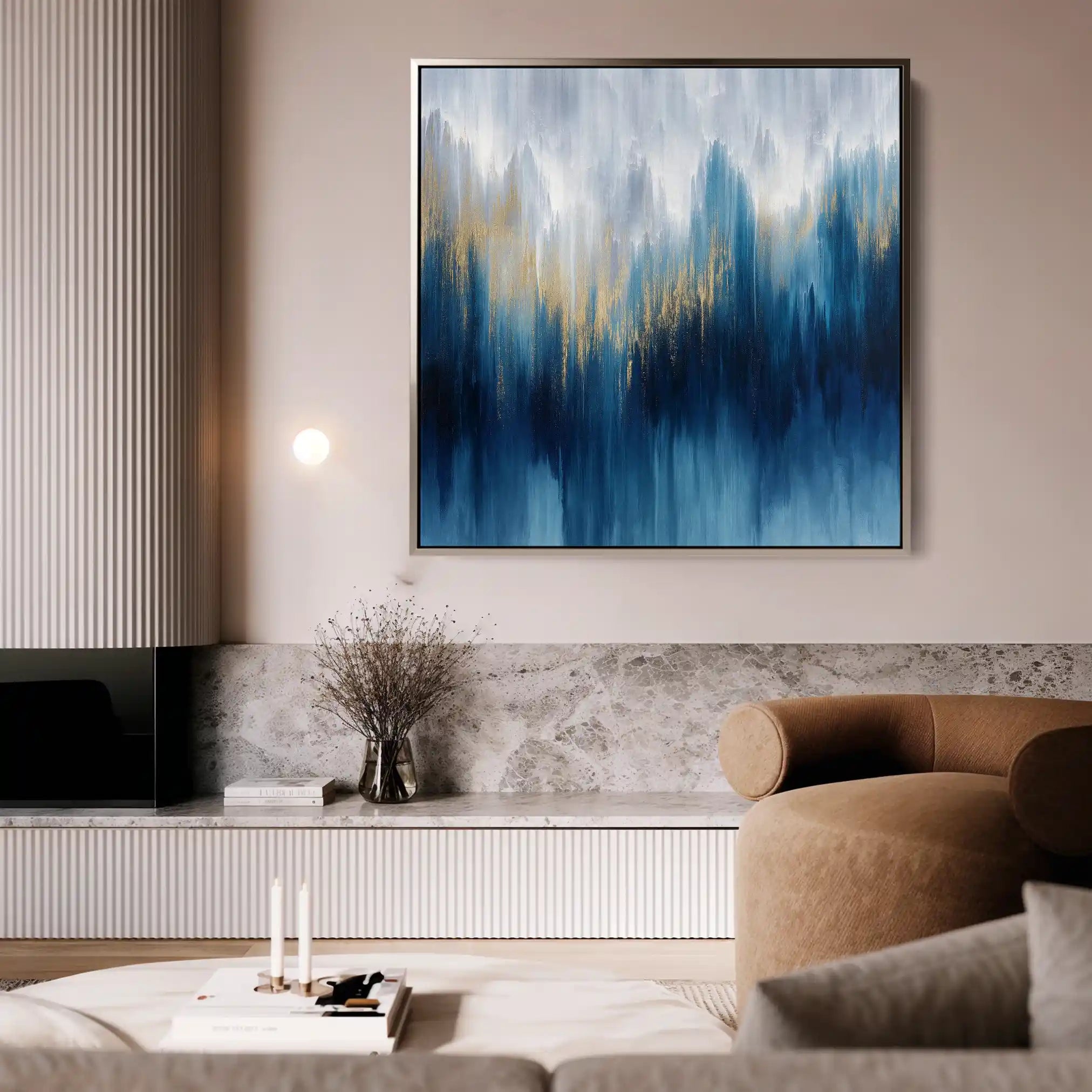 Abstract 1200 Canvas Art 60 x 60 cm / Stretched on hidden frame
