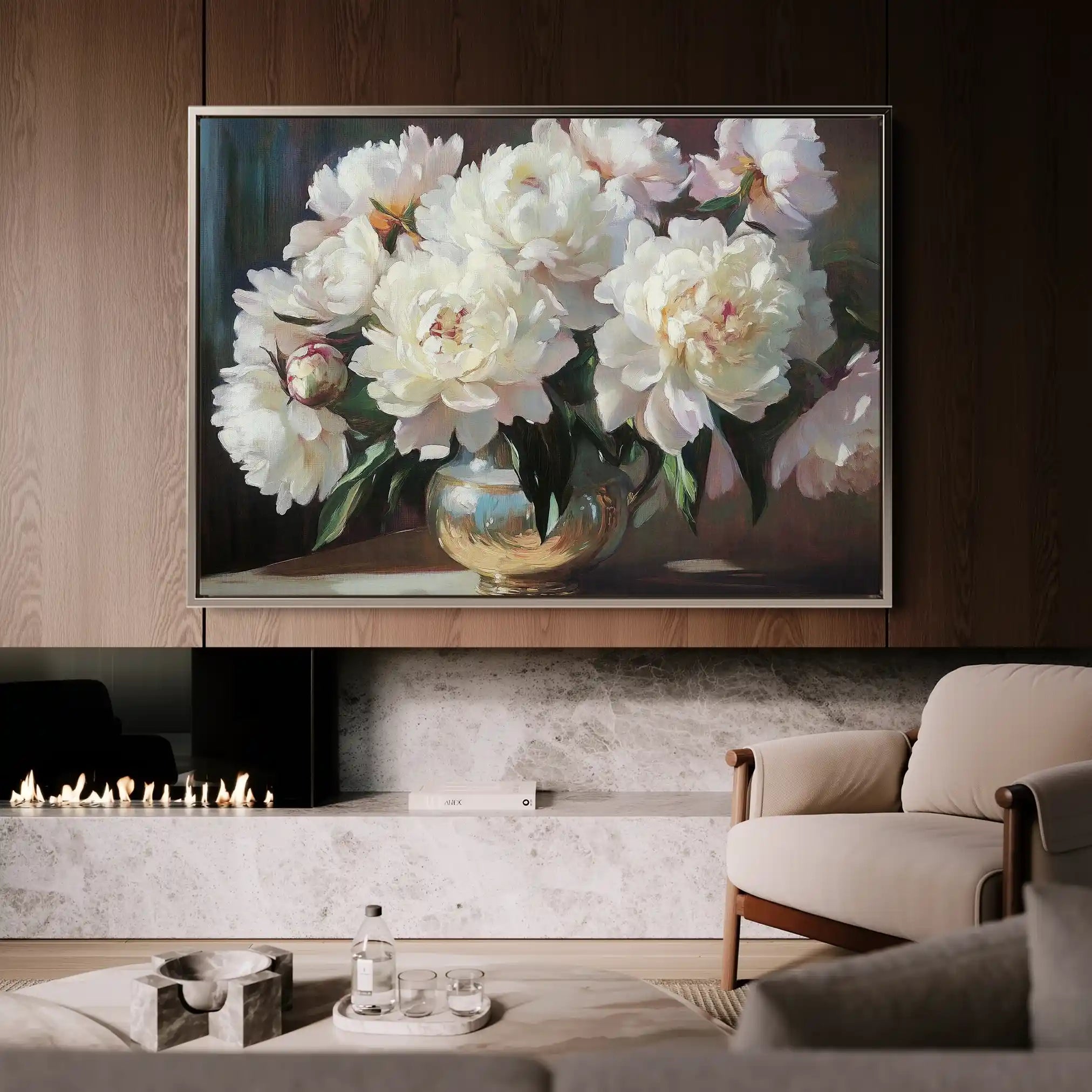 Floral Canvas Wall Art WAD1200-F 90 x 60 cm / Stretched on hidden frame