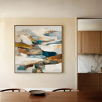 Abstract 1201 Canvas Art 60 x 60 cm / Stretched on hidden frame