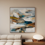 Abstract 1201 Canvas Art 60 x 60 cm / Stretched on hidden frame