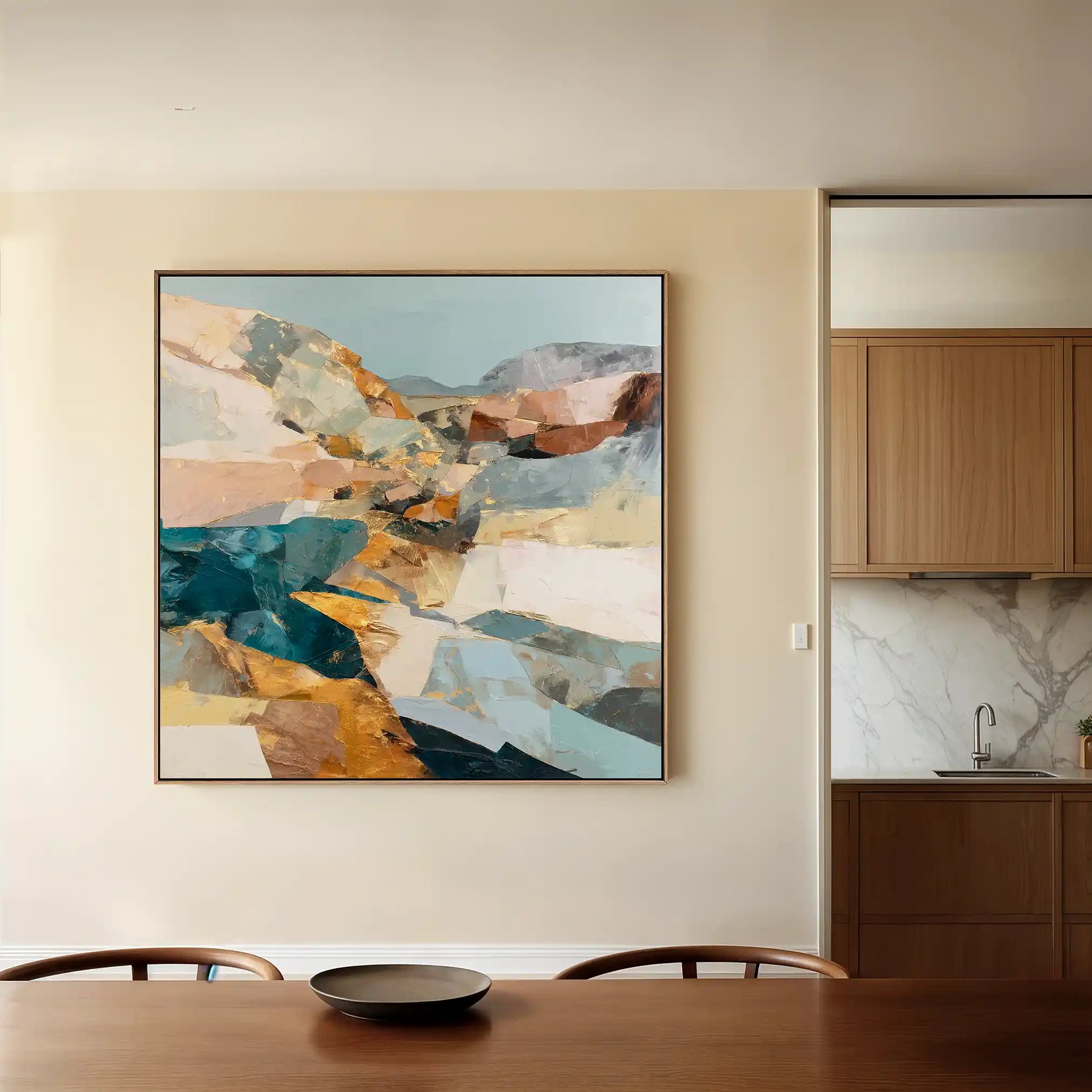 Abstract 1202 Canvas Art 60 x 60 cm / Stretched on hidden frame