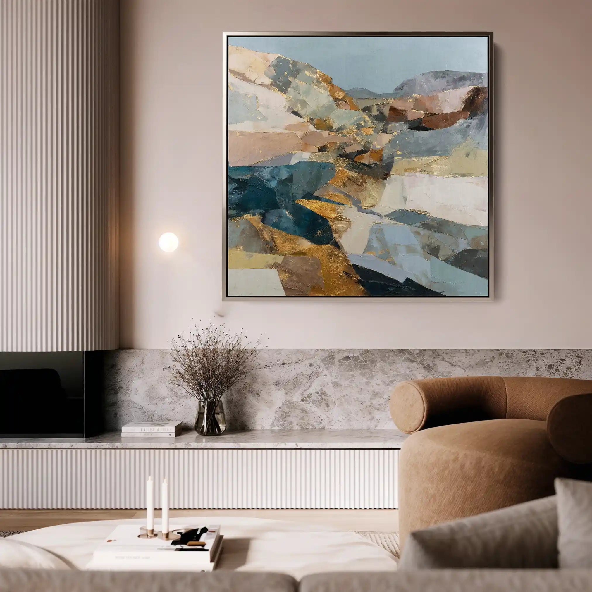 Abstract 1202 Canvas Art 60 x 60 cm / Stretched on hidden frame