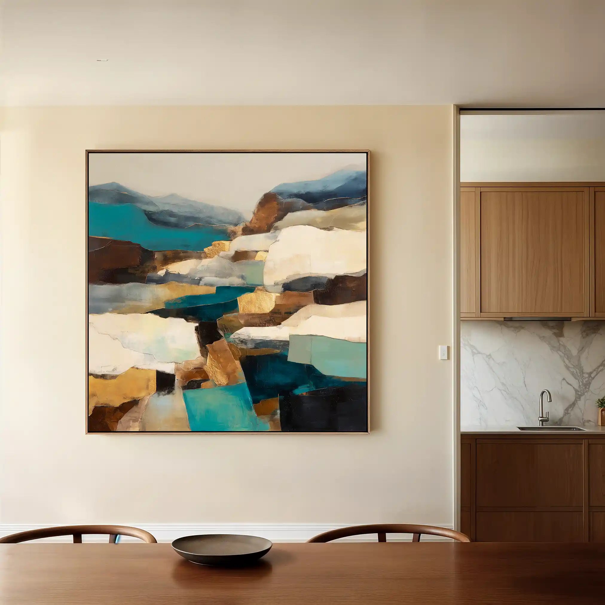 Abstract 1203 Canvas Art 60 x 60 cm / Stretched on hidden frame