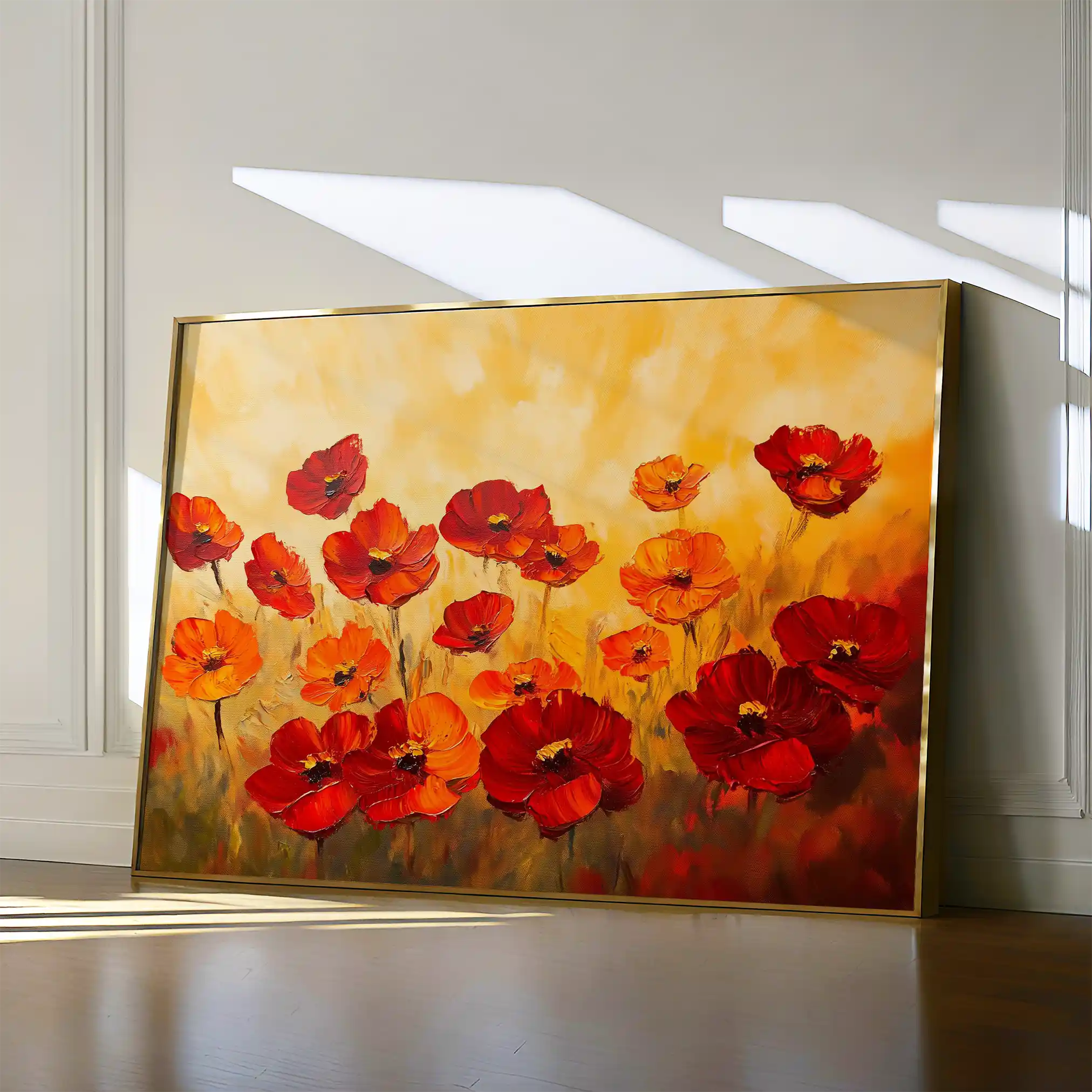 Floral Canvas Wall Art WAD1204-F 90 x 60 cm / Stretched on hidden frame