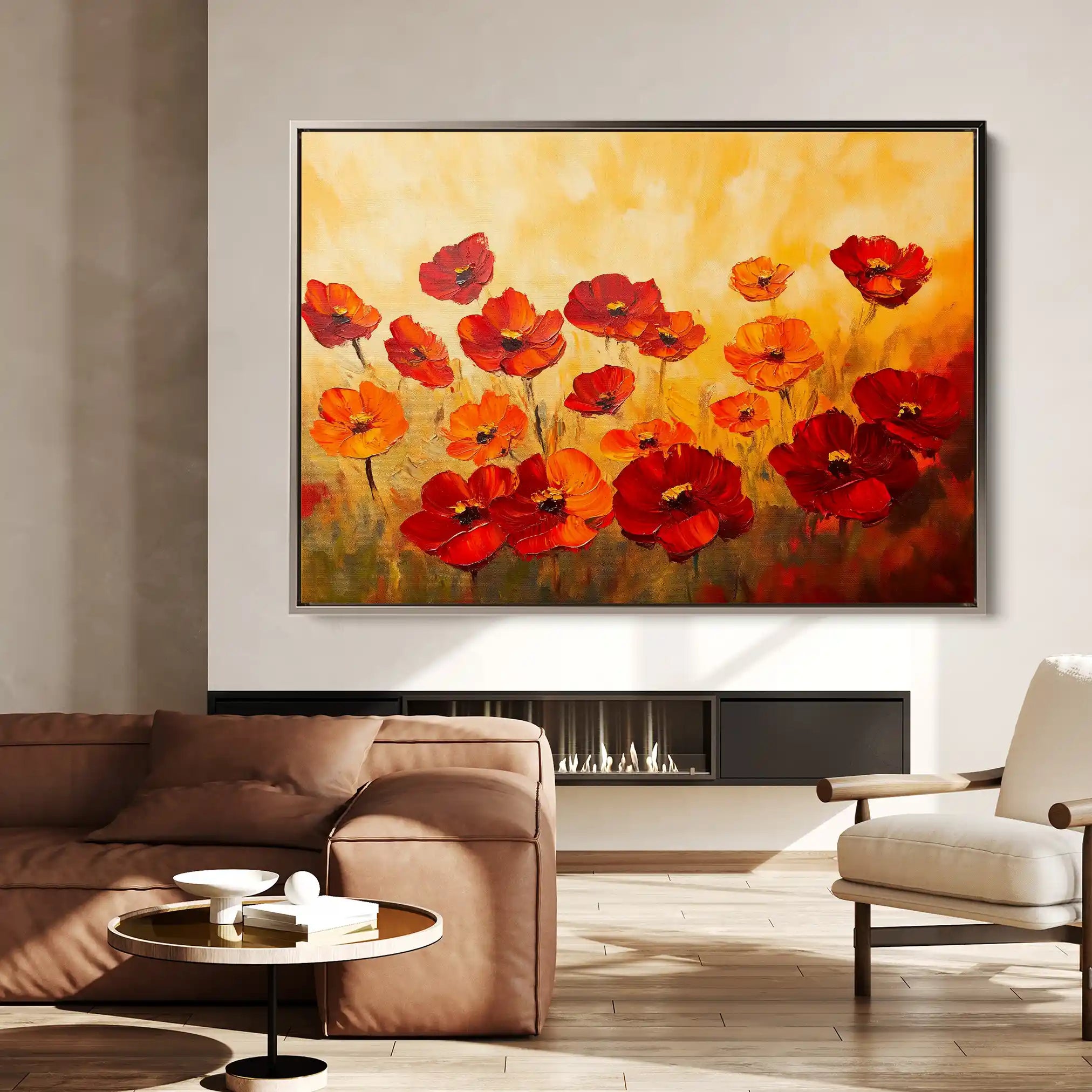 Floral Canvas Wall Art WAD1204-F 90 x 60 cm / Stretched on hidden frame