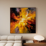 Abstract 1206 Canvas Art 60 x 60 cm / Stretched on hidden frame