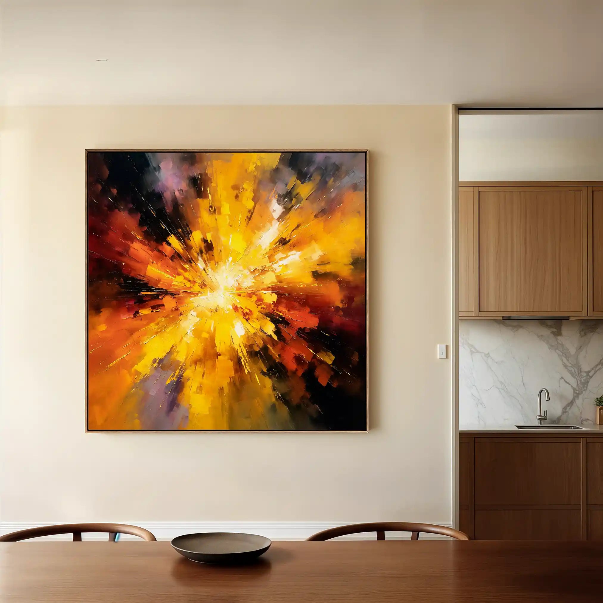 Abstract 1206 Canvas Art 60 x 60 cm / Stretched on hidden frame