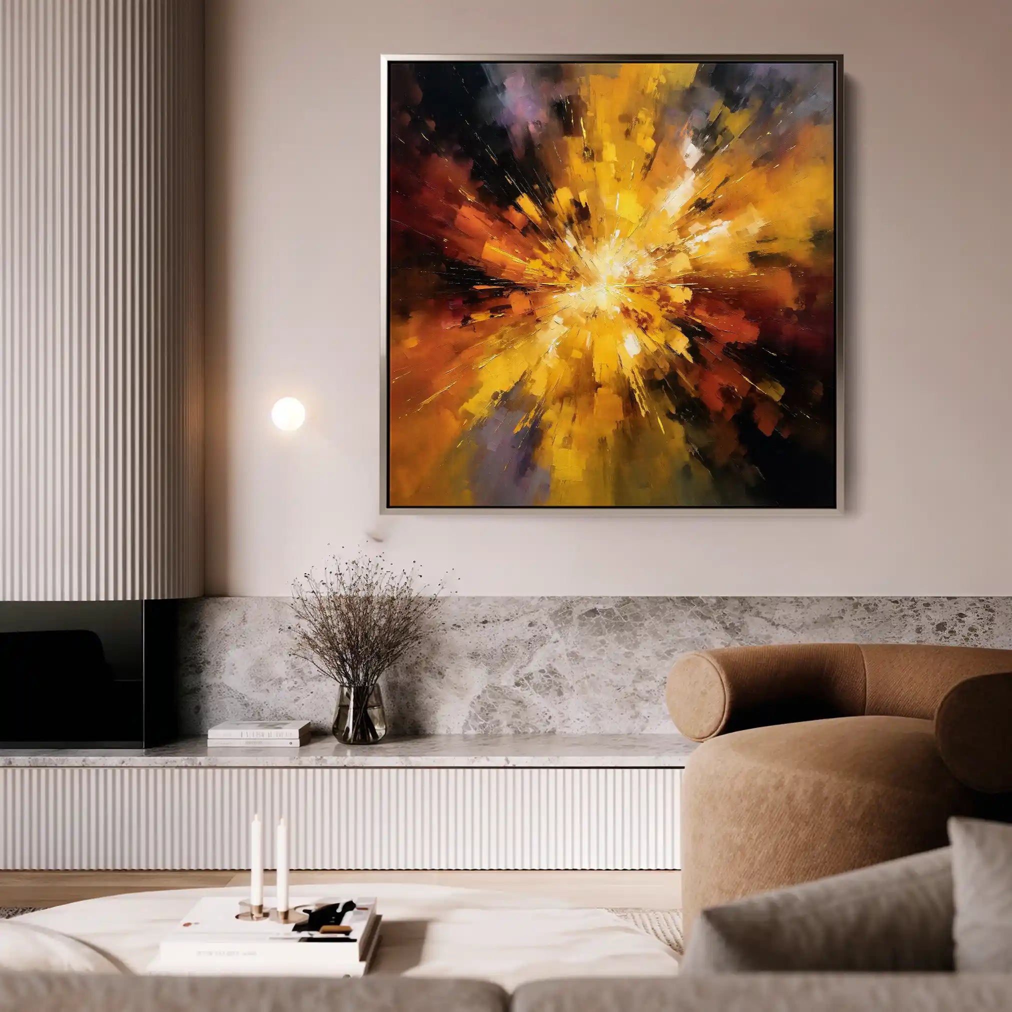 Abstract 1206 Canvas Art 60 x 60 cm / Stretched on hidden frame