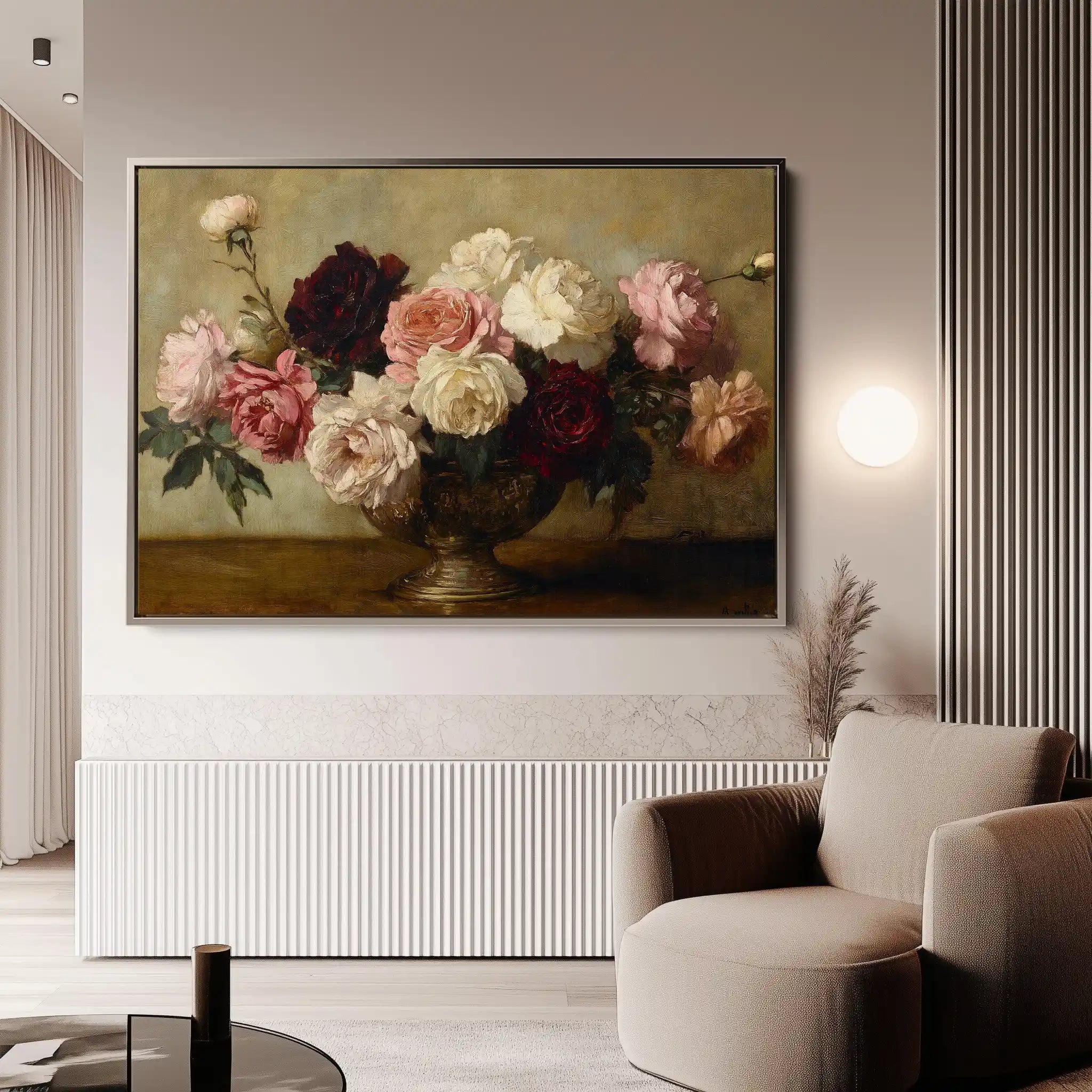 Floral Canvas Wall Art WAD1206-F 90 x 60 cm / Stretched on hidden frame