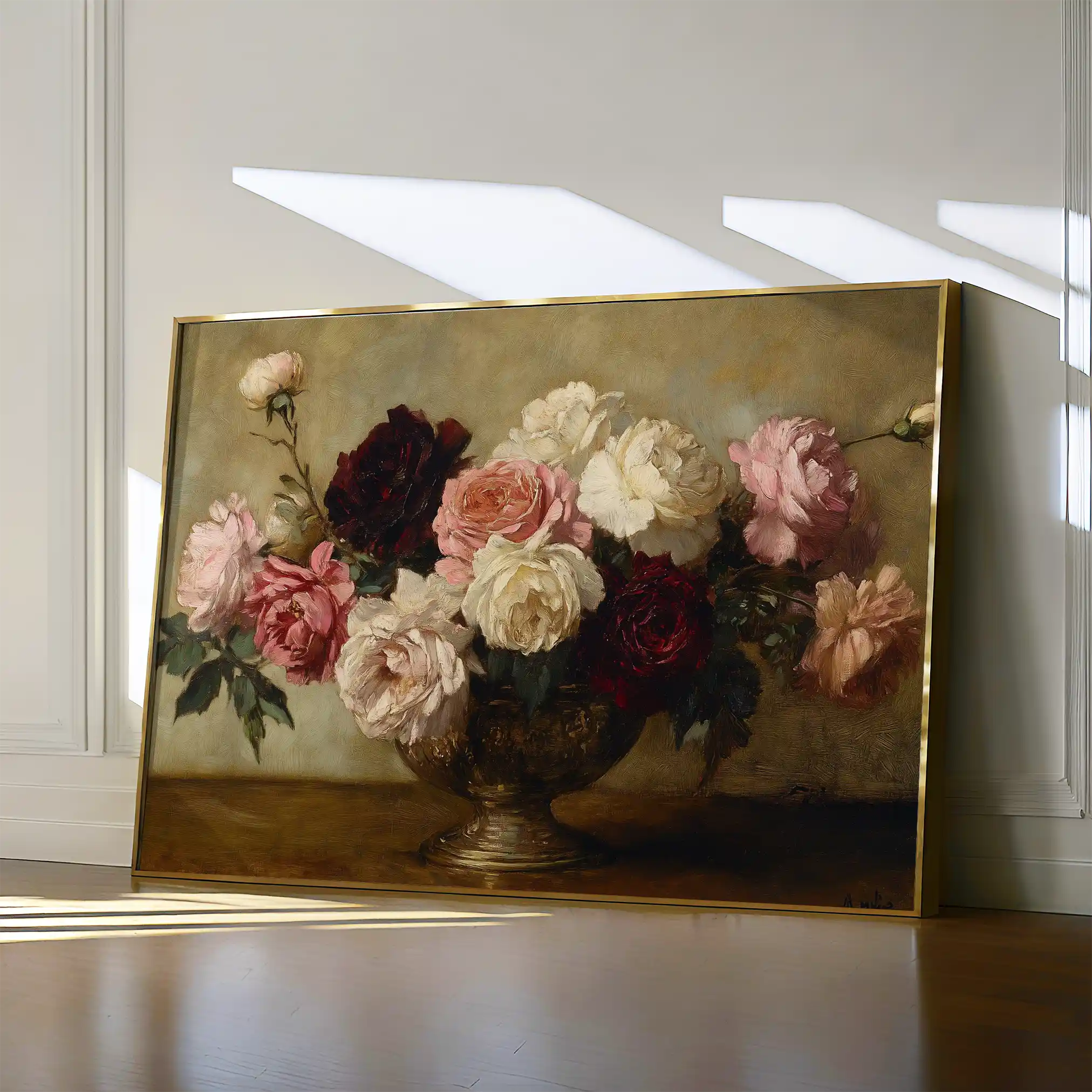 Floral Canvas Wall Art WAD1206-F 90 x 60 cm / Stretched on hidden frame