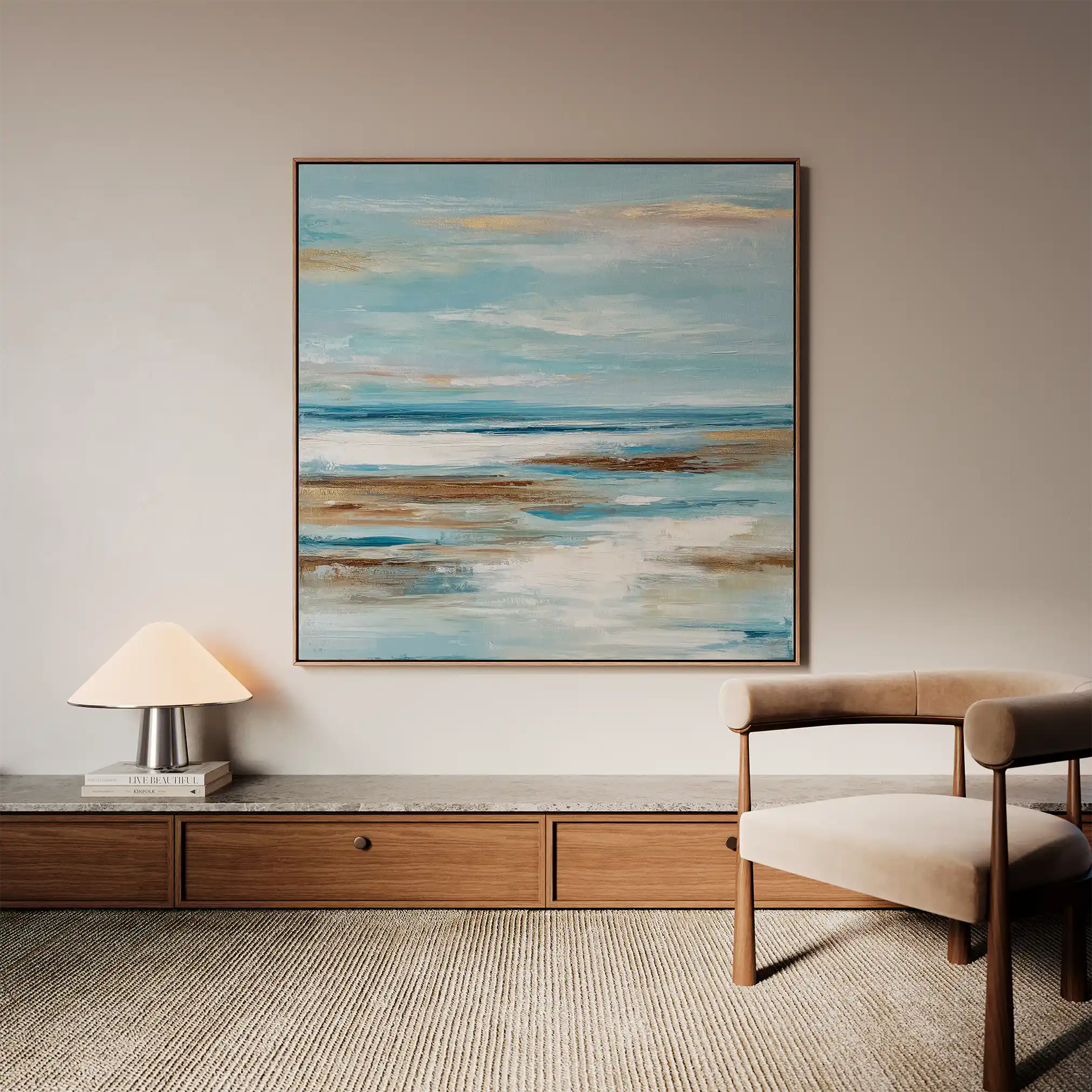 Abstract 1208 Canvas Art 60 x 60 cm / Stretched on hidden frame