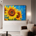 Floral Canvas Wall Art WAD1209-F 90 x 60 cm / Stretched on hidden frame