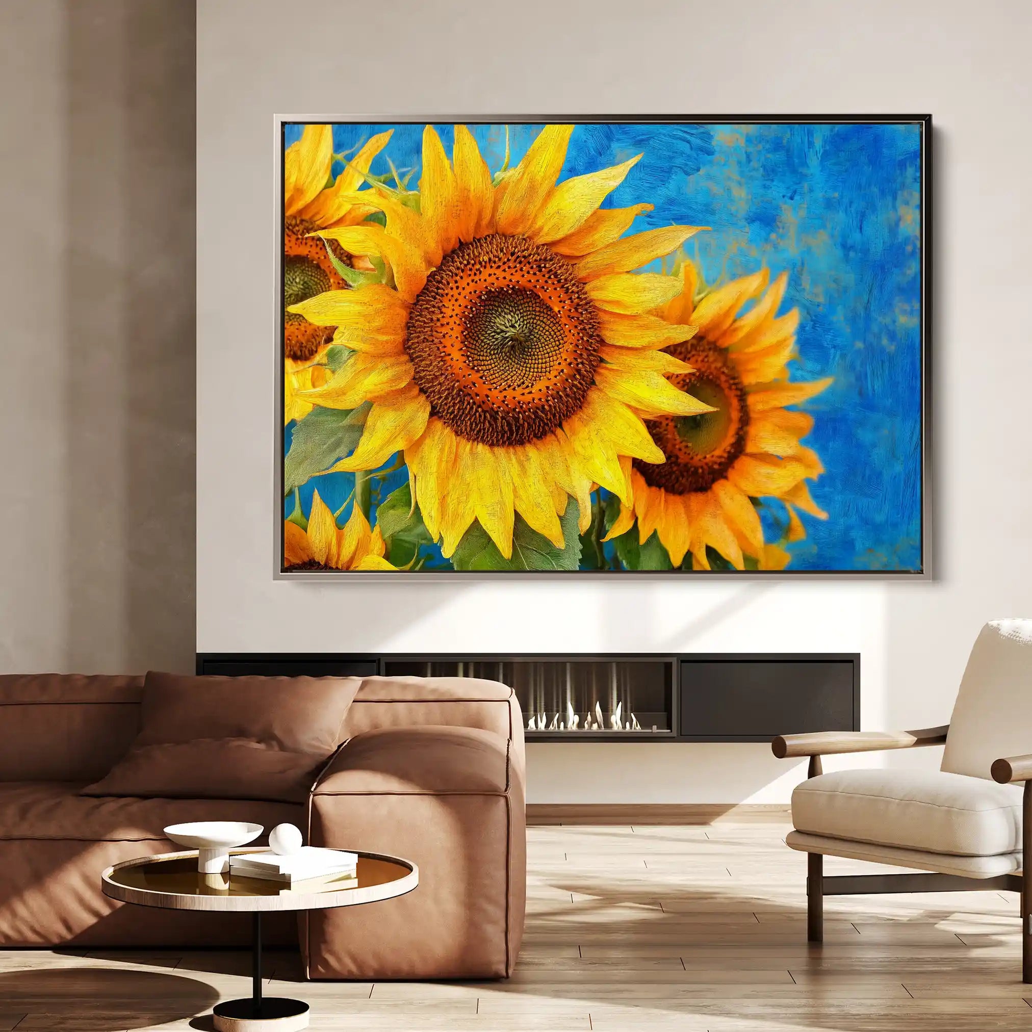 Floral Canvas Wall Art WAD1209-F 90 x 60 cm / Stretched on hidden frame