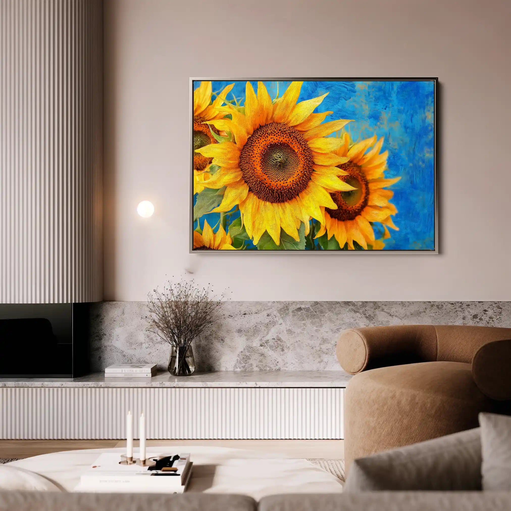 Floral Canvas Wall Art WAD1209-F 90 x 60 cm / Stretched on hidden frame