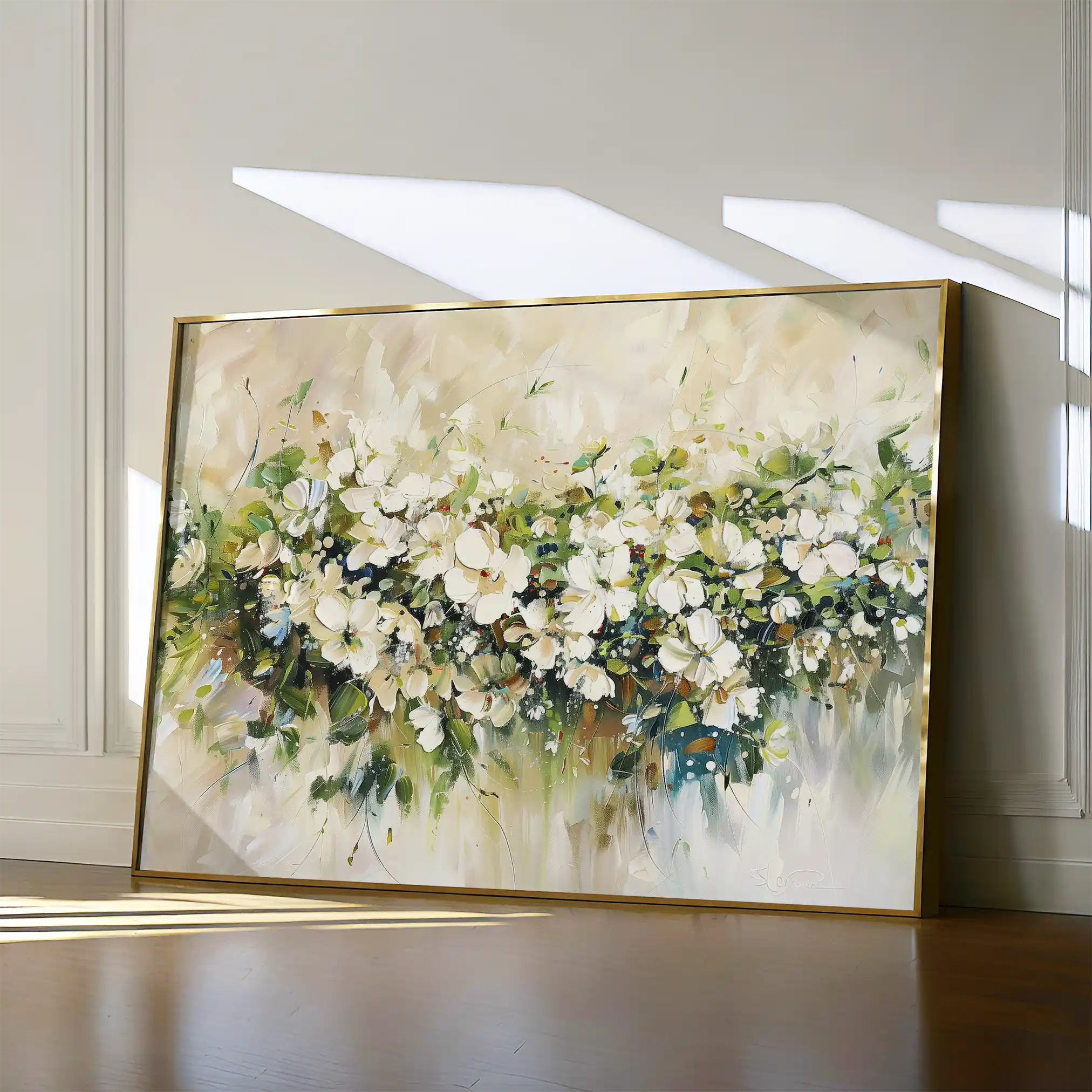 Floral Canvas Wall Art WAD121-F 90 x 60 cm / Stretched on hidden frame