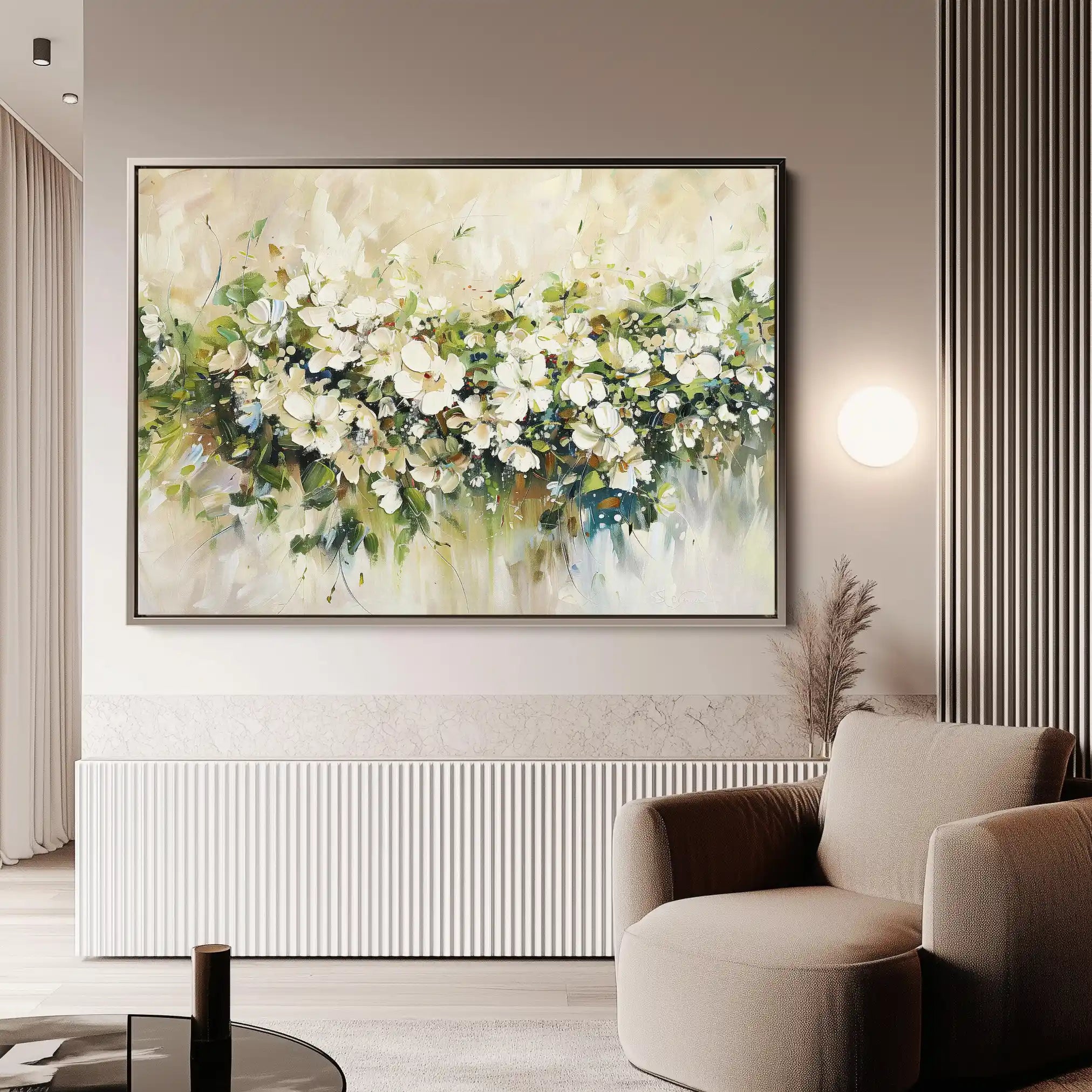 Floral Canvas Wall Art WAD121-F 90 x 60 cm / Stretched on hidden frame