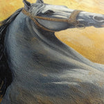 Horses 121 Canvas Art 90 x 60 cm / Stretched on hidden frame