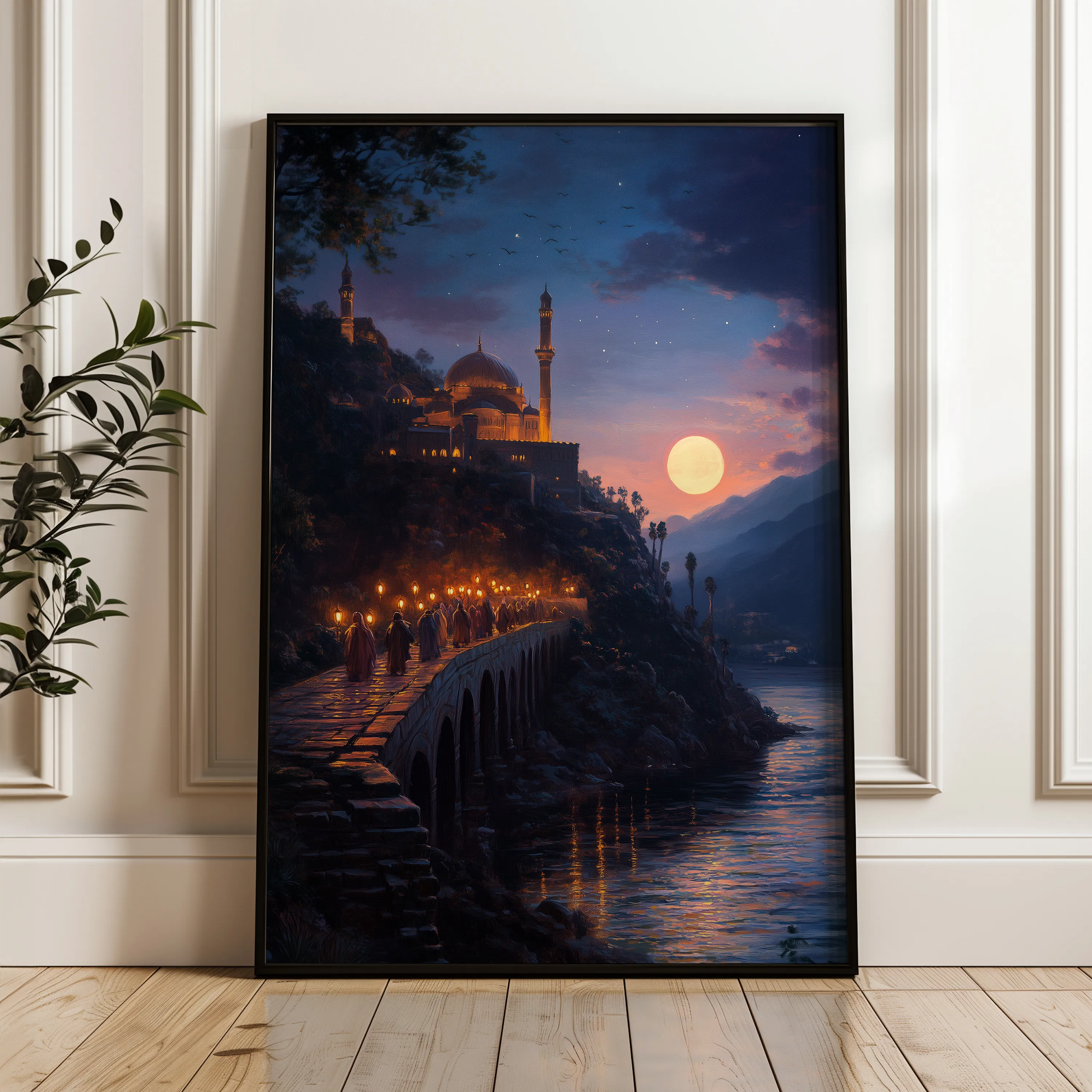Orientalist Canvas Wall Art WAD121-OR 90 x 60 cm / Stretched on hidden frame