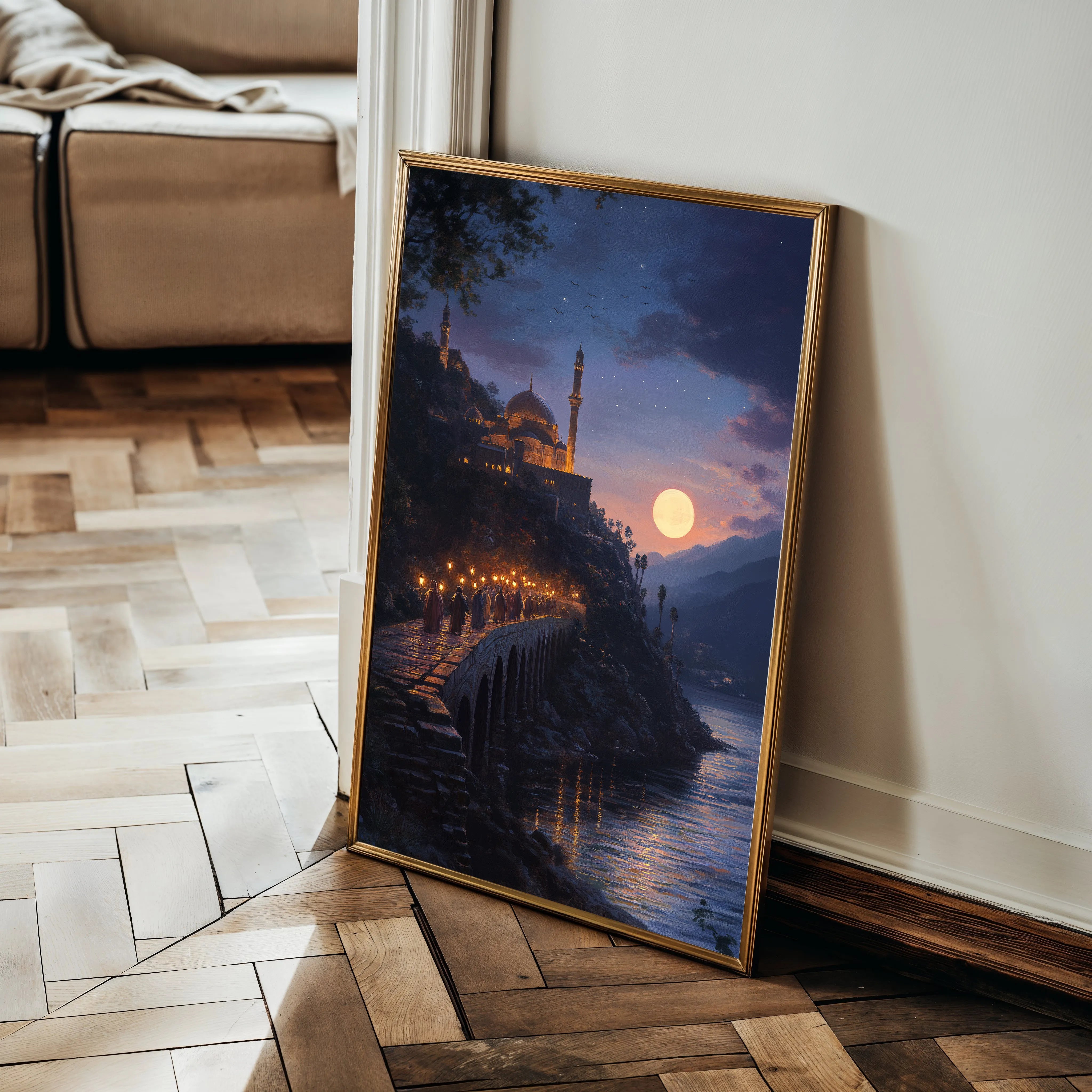 Orientalist Canvas Wall Art WAD121-OR 90 x 60 cm / Stretched on hidden frame