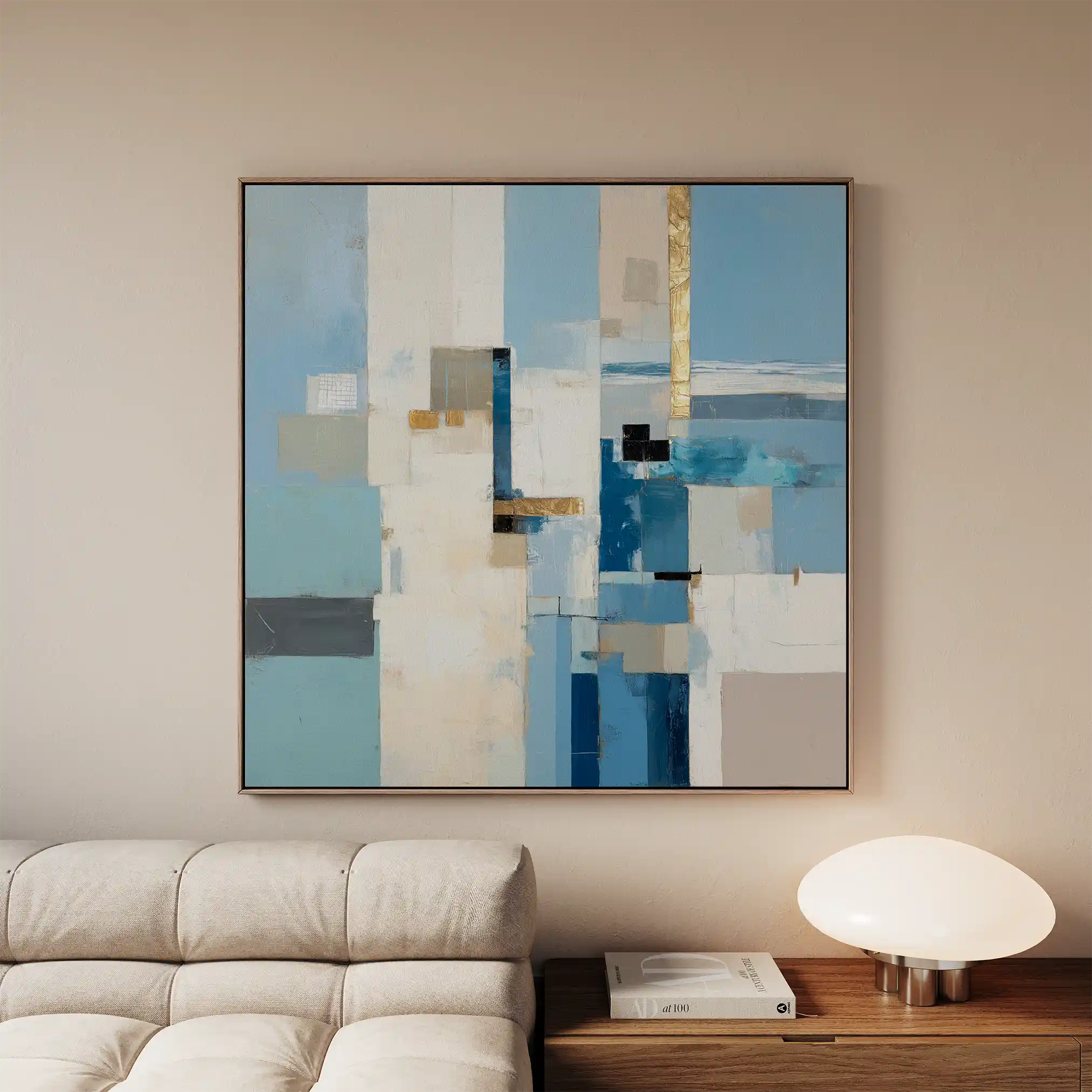 Abstract 1210 Canvas Art 60 x 60 cm / Stretched on hidden frame