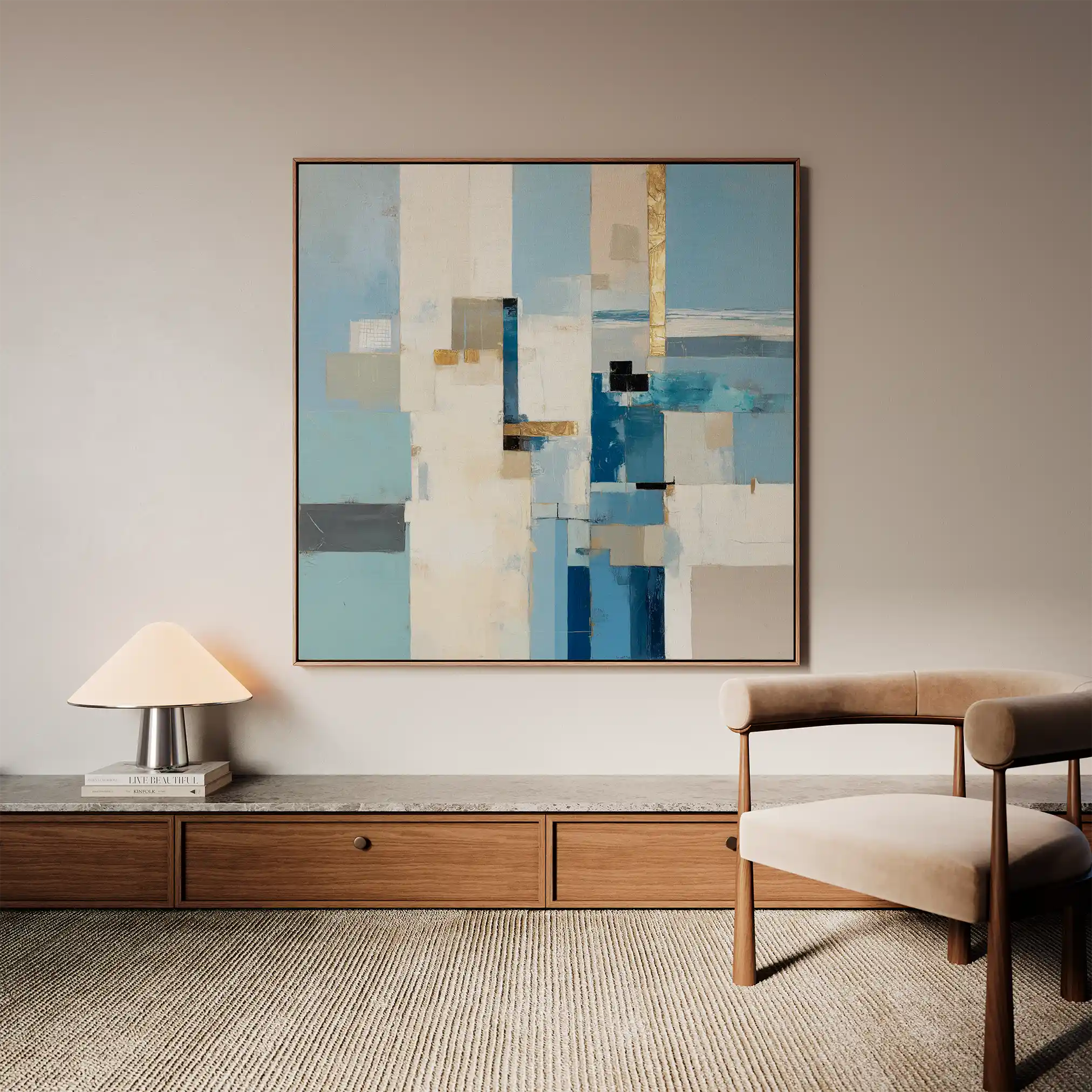 Abstract 1210 Canvas Art 60 x 60 cm / Stretched on hidden frame