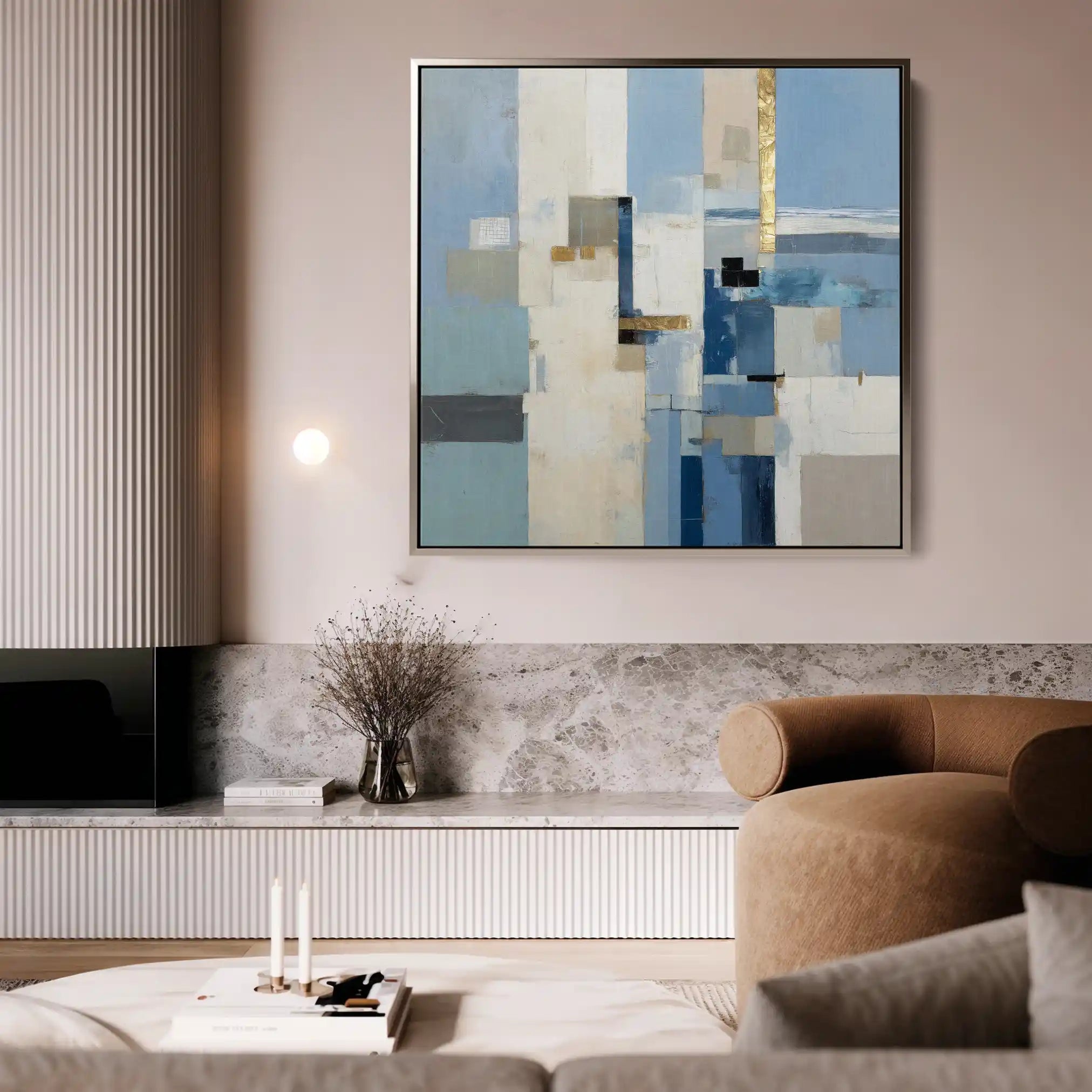 Abstract 1210 Canvas Art 60 x 60 cm / Stretched on hidden frame