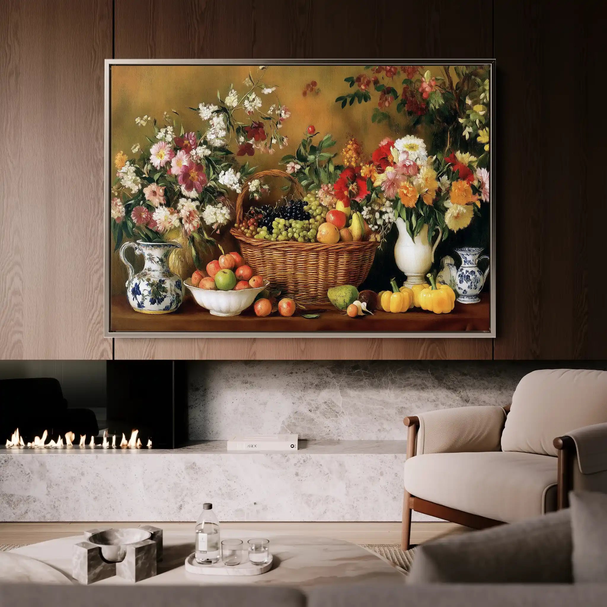 Floral Canvas Wall Art WAD1210-F 90 x 60 cm / Stretched on hidden frame