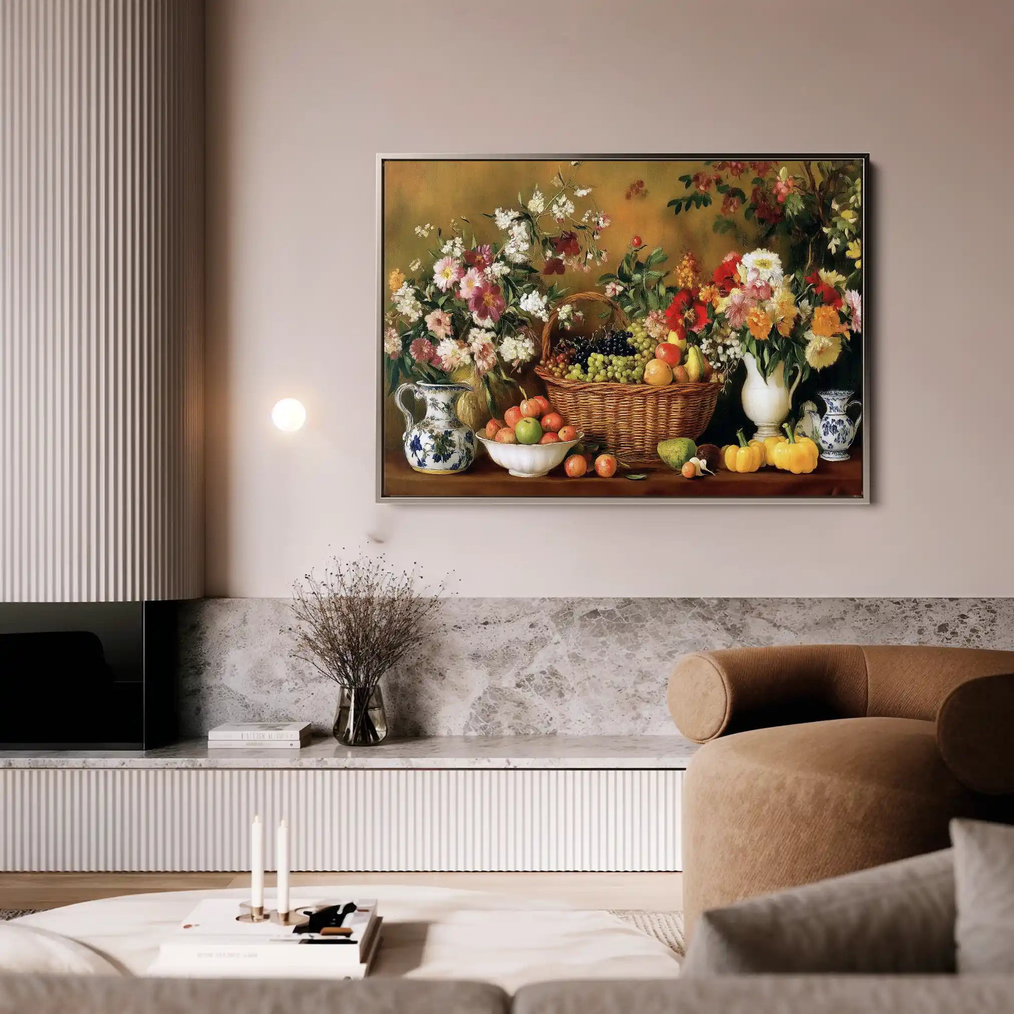 Floral Canvas Wall Art WAD1210-F 90 x 60 cm / Stretched on hidden frame