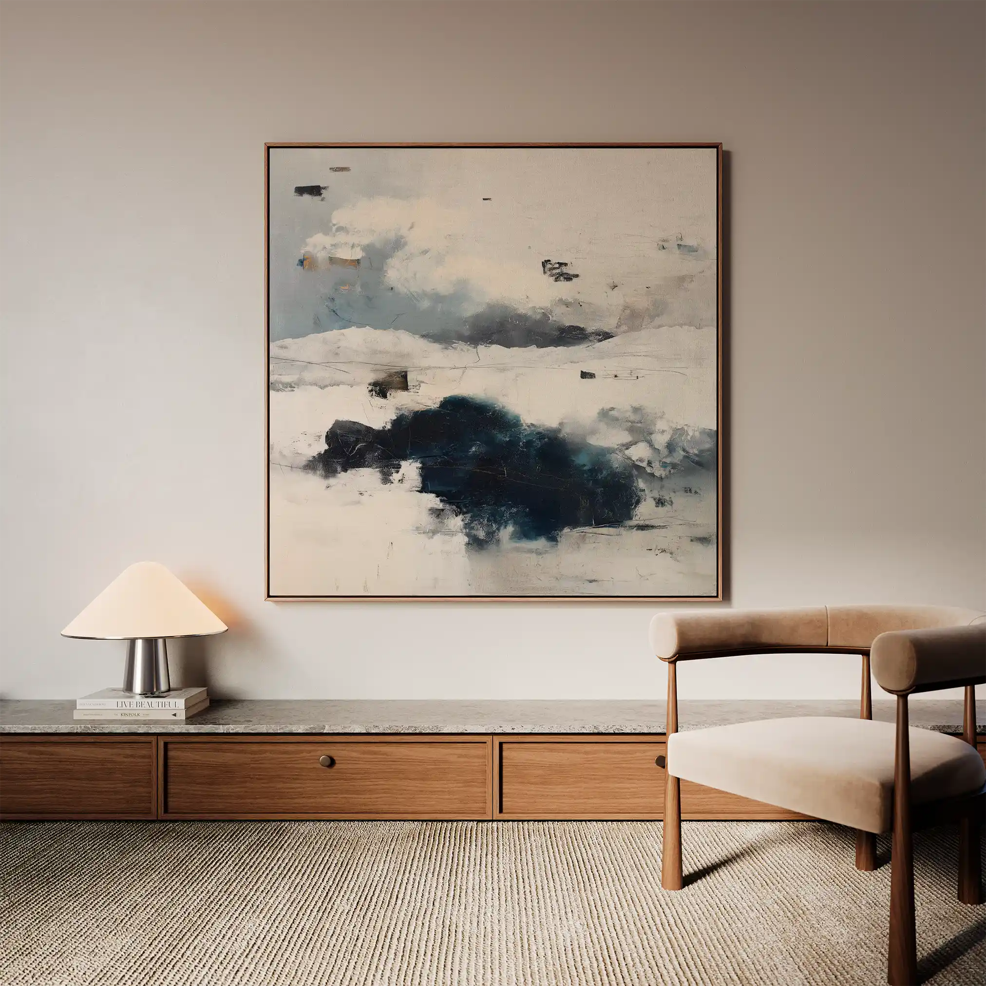 Abstract 1211 Canvas Art 60 x 60 cm / Stretched on hidden frame